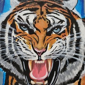 Memphis Tiger Painting, "MemphisMemphisMemphis"